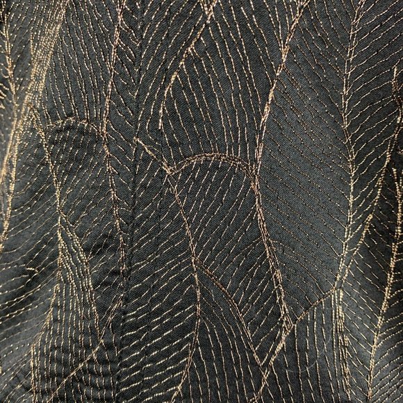 Chico's 1 M Gold Leaf Blazer Jacket Career Busines - Picture 7 of 7